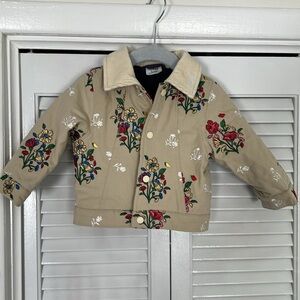 KITH baby embroidered floral coat